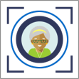 Illustration of an older woman